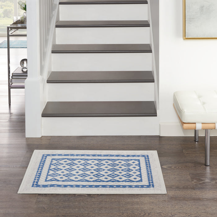 The Rug Corner Nourison Home Nourison Home - Whimsicle Ivory/Blue Area Rug WHS13