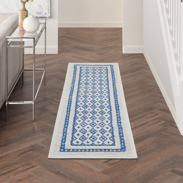 The Rug Corner Nourison Home Nourison Home - Whimsicle Ivory/Blue Area Rug WHS13