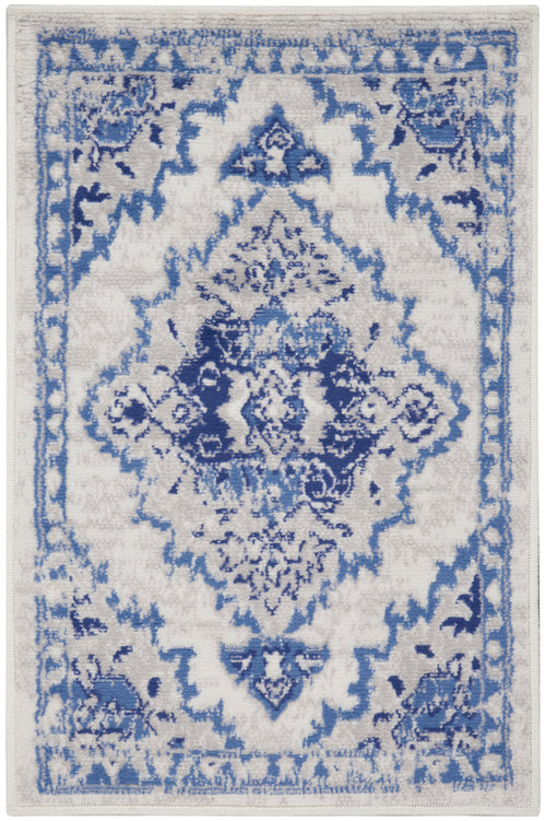 The Rug Corner Nourison Home Nourison Home - Whimsicle Ivory/Blue Area Rug WHS14