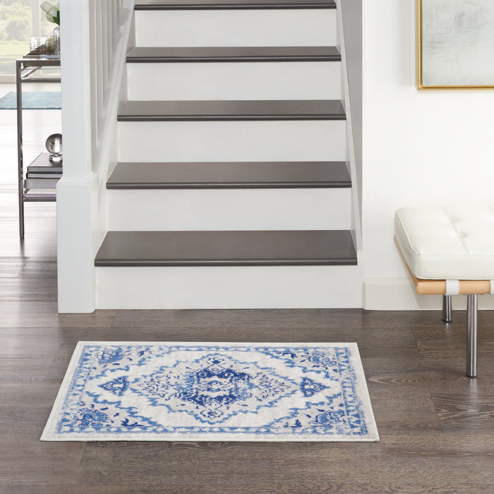 The Rug Corner Nourison Home Nourison Home - Whimsicle Ivory/Blue Area Rug WHS14