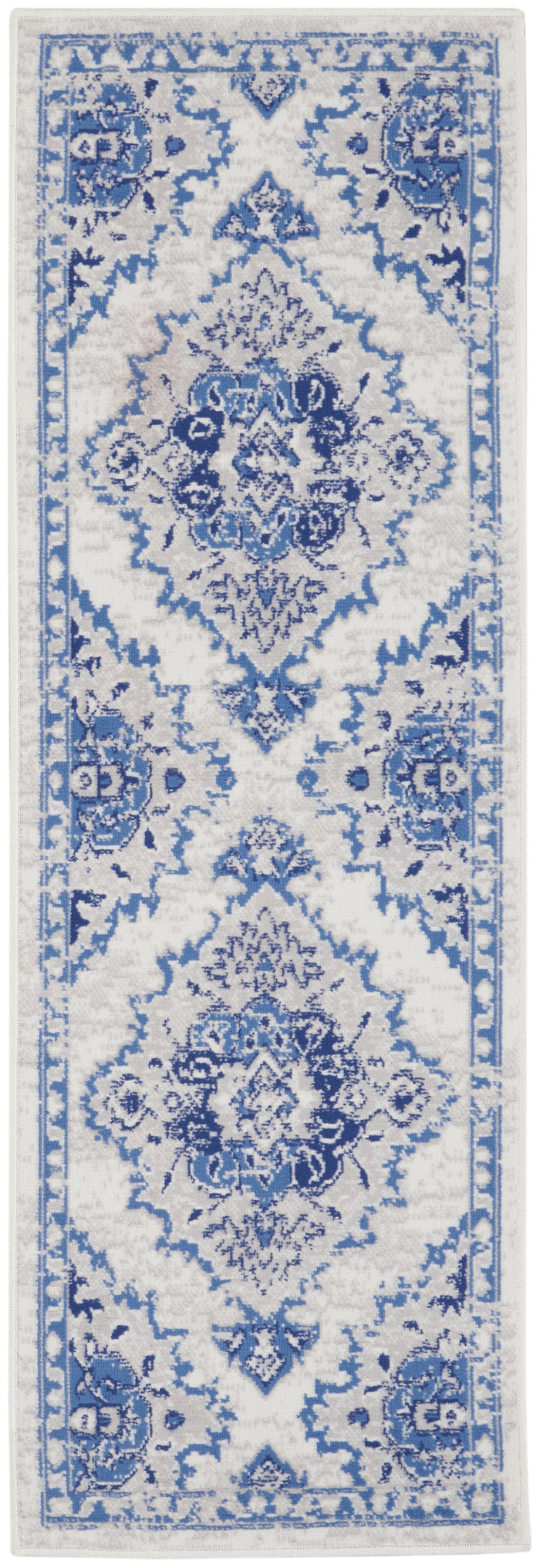The Rug Corner Nourison Home Nourison Home - Whimsicle Ivory/Blue Area Rug WHS14
