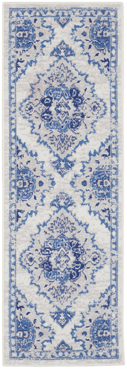The Rug Corner Nourison Home Nourison Home - Whimsicle Ivory/Blue Area Rug WHS14