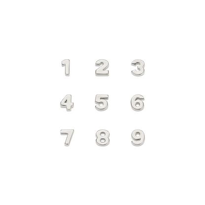 Made Mine Charms - Number Charms (Silver)