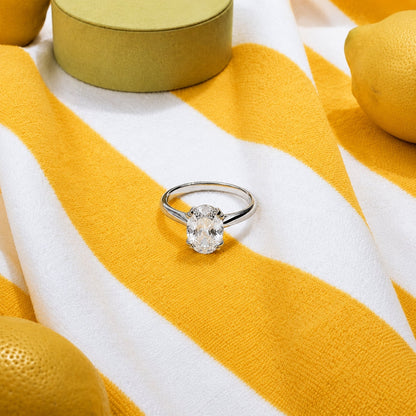 Oval Solitaire Ring