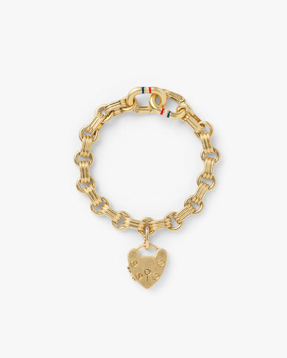 Padlock Charm on Le Story Chain Bracelet