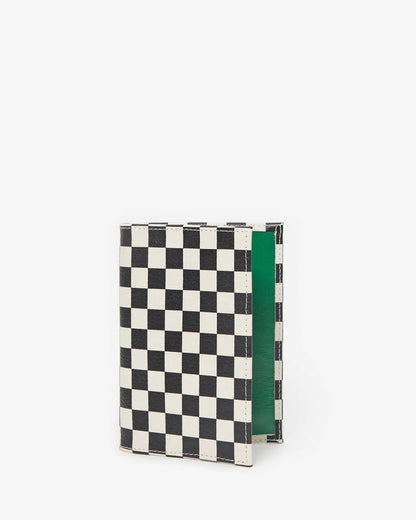 Black & Cream Checkers Passport Sleeve