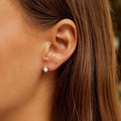 Pearl & Crystal Stud Earrings