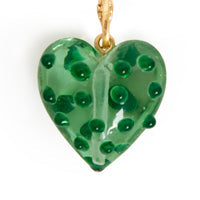 Polka Dot Heart Charm