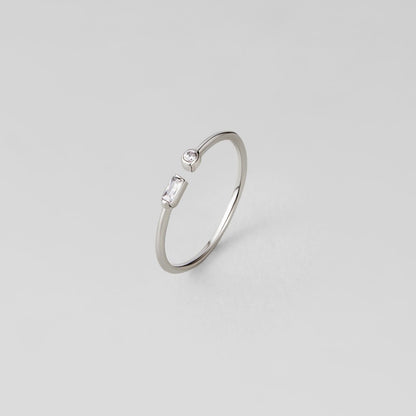 Serena Silver Crystal Ring