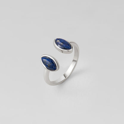 Silver Lapis Lazuli Wrap Ring