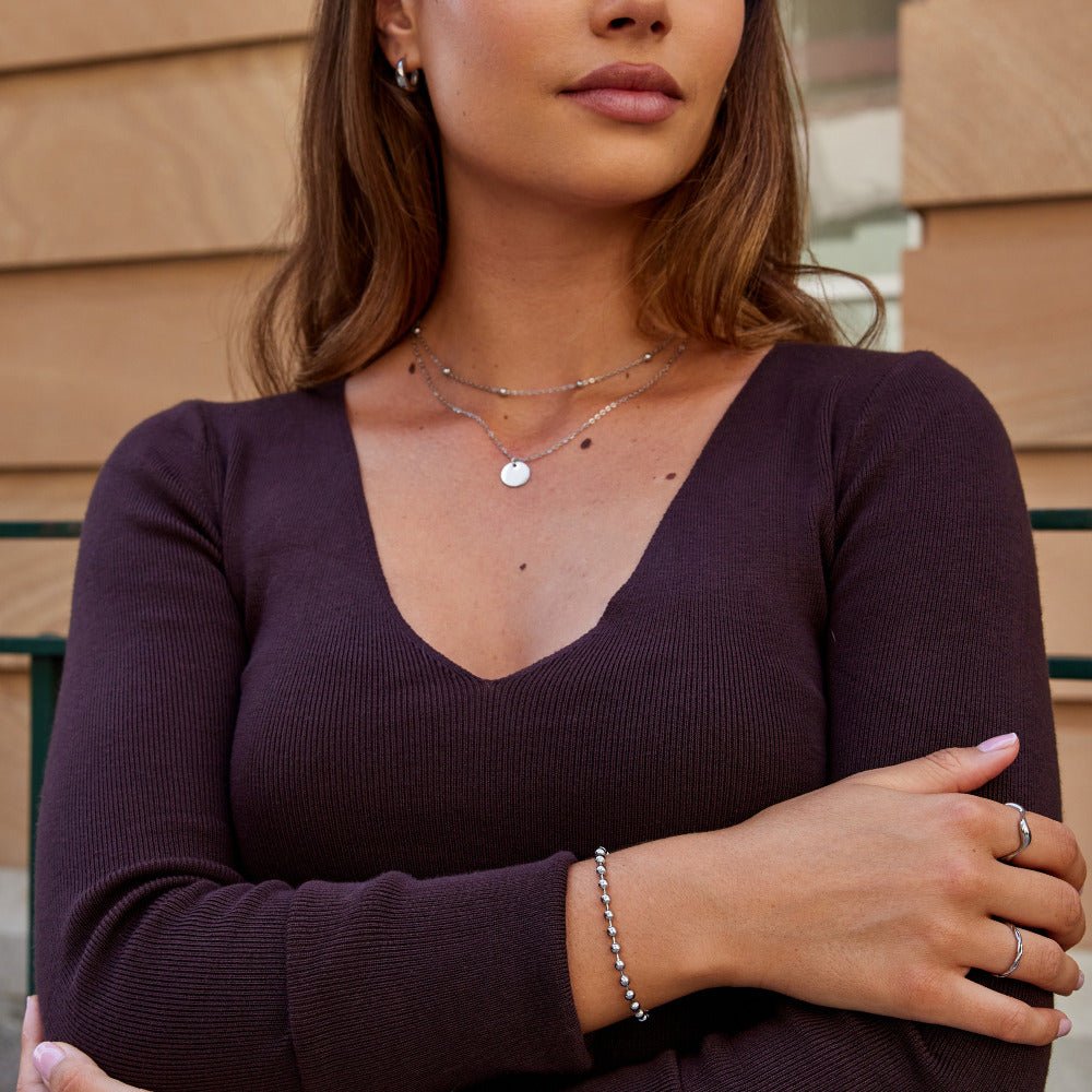 Silver Lulu Bead Bracelet
