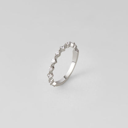 Silver Milana Crystal Ring