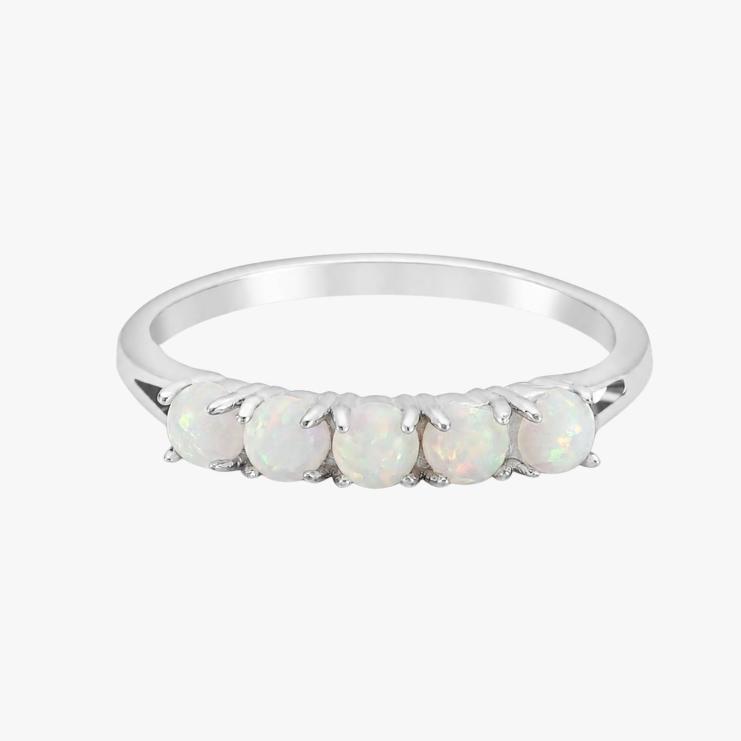 Opal Band Ring