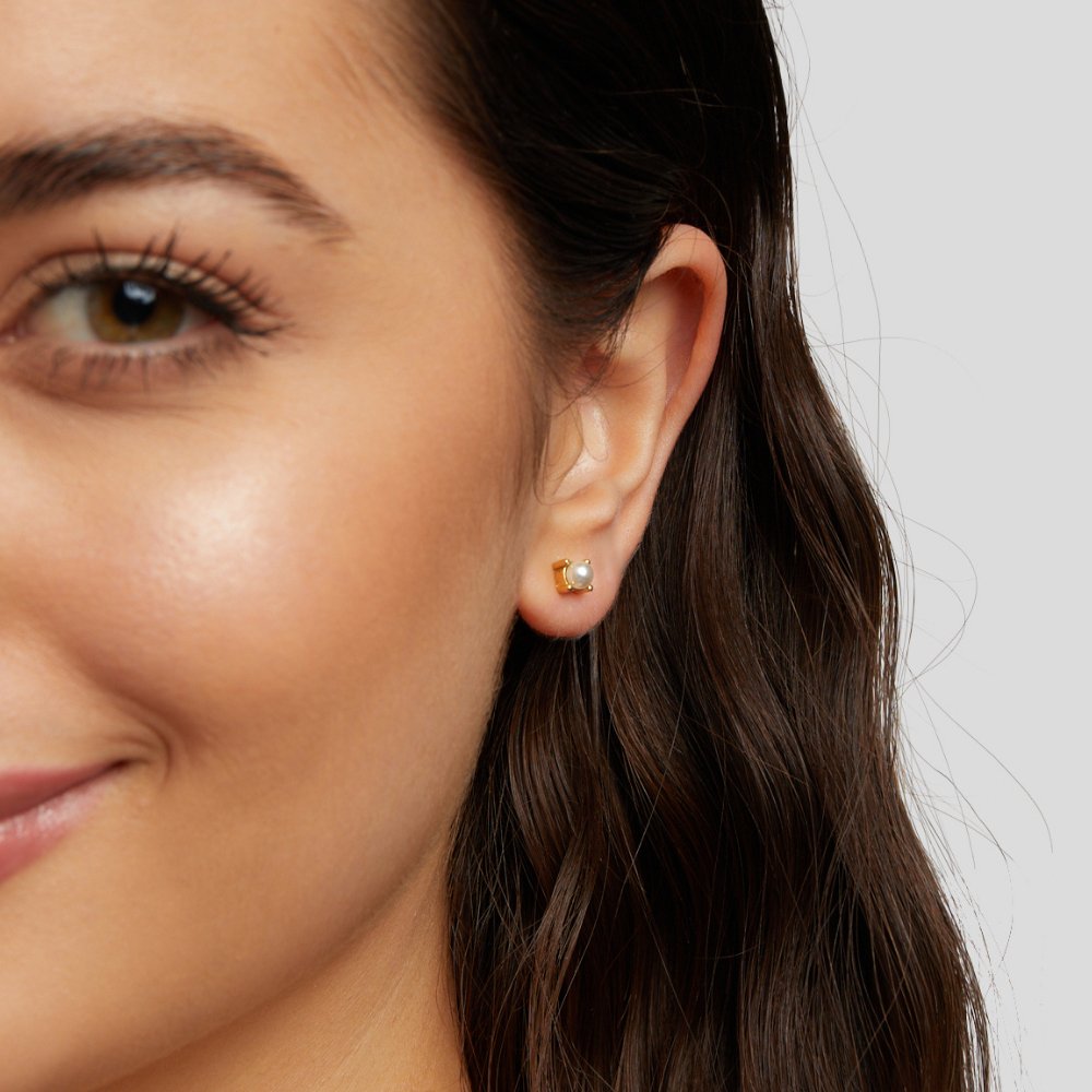 Free Sofia Pearl Stud Earrings