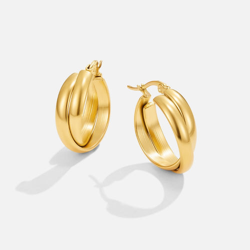 Talia Gold Hoop Earrings