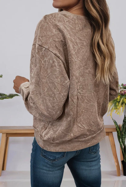 The Saved by Grace Western Mineral Wash Pullover (up to 4X)