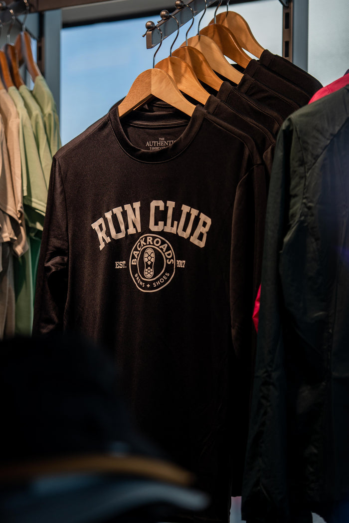 Unisex BackRoads Run Club Essential Performance Long Sleeve Tee