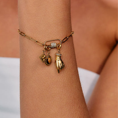 Victoria Gold Hand Charm
