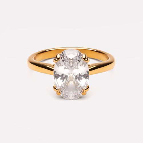 Oval Solitaire Ring