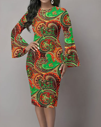 Women's 3D Relief V-Neck Bodycon Midi Dress – Artistic Knit