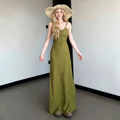 Women's Ribbed Knit Long Beach Dress – Maxi Summer Dress