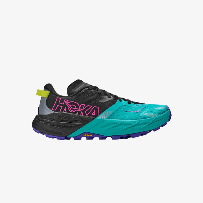 6 / Regular / Black / Electric Aqua