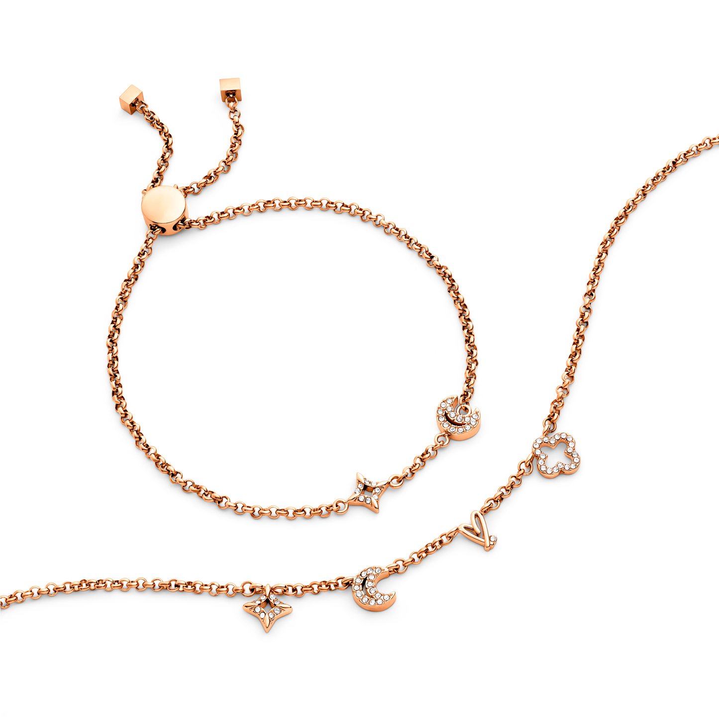 Made Mine Charm Bracelet (Rose Gold)